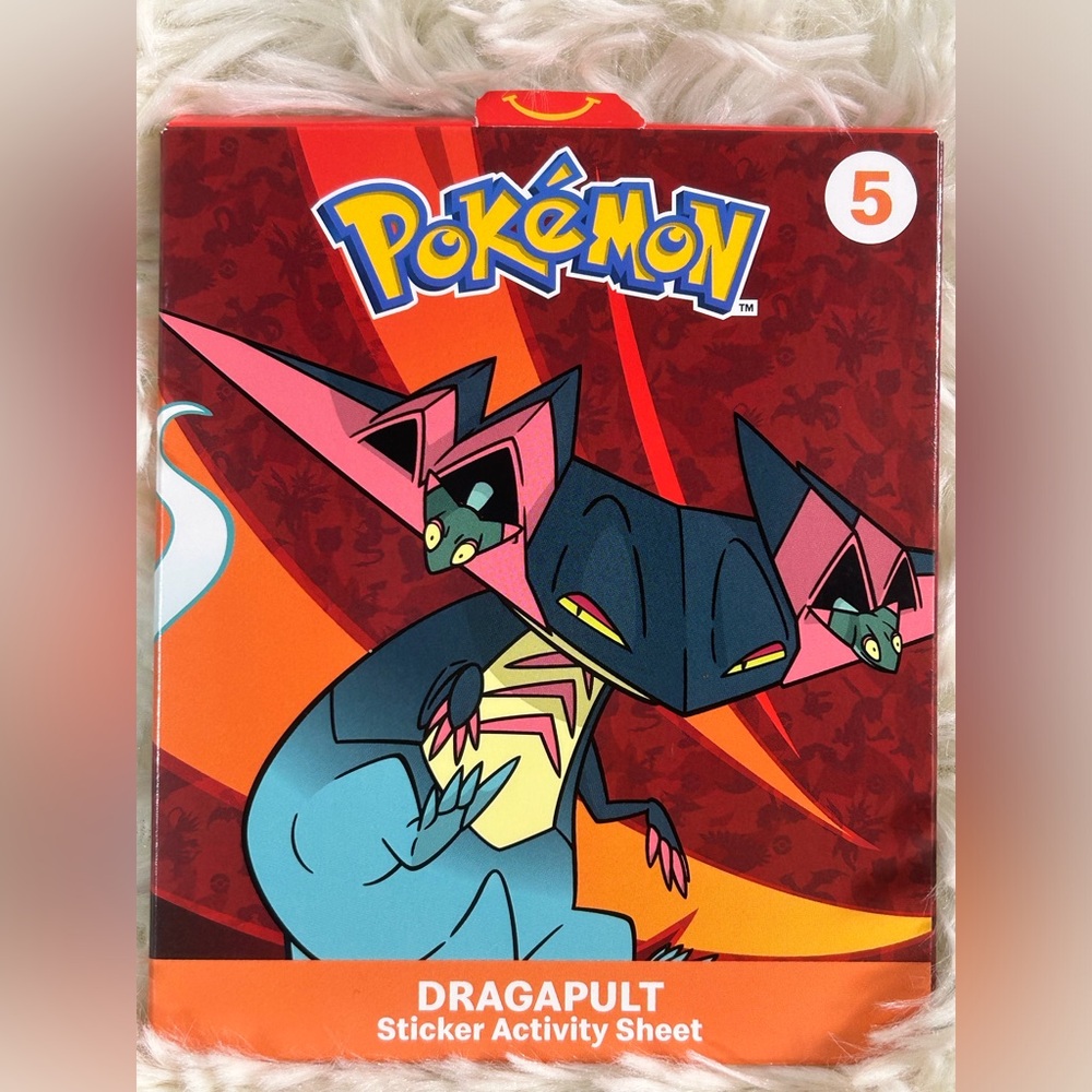 Brand NEW Sealed Pokémon Trading Cards + Dragapult Activity Sheet + Stickers McD